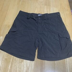 Columbia Shorts Mens L Black Pockets‎ Lightweight Outdoors Hiking Casual